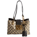 Gucci 498156 Padlock GG Bee Small Tote Beige/Black