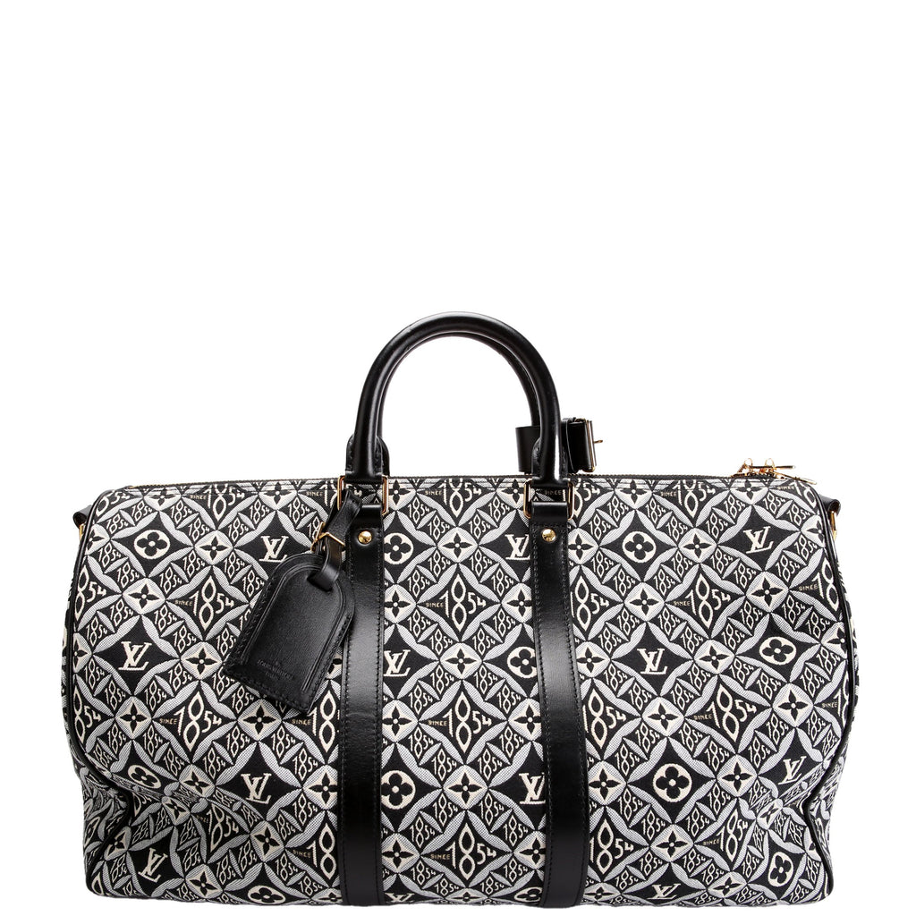 Louis Vuitton Keepall 45 Bandouliere Since 1854 Jacquard Black/White