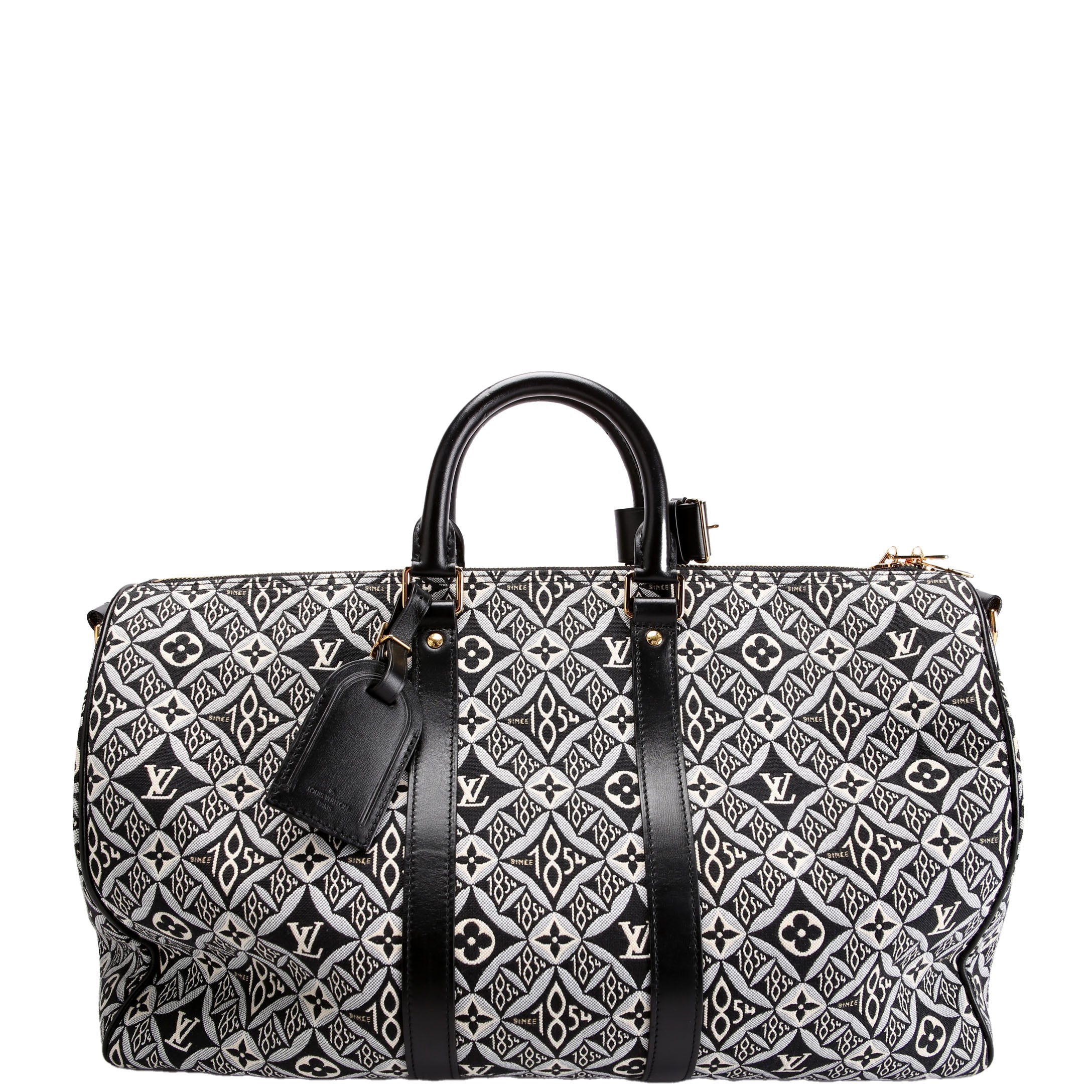 Louis Vuitton Keepall 45 Bandouliere Since 1854 Jacquard Black/White