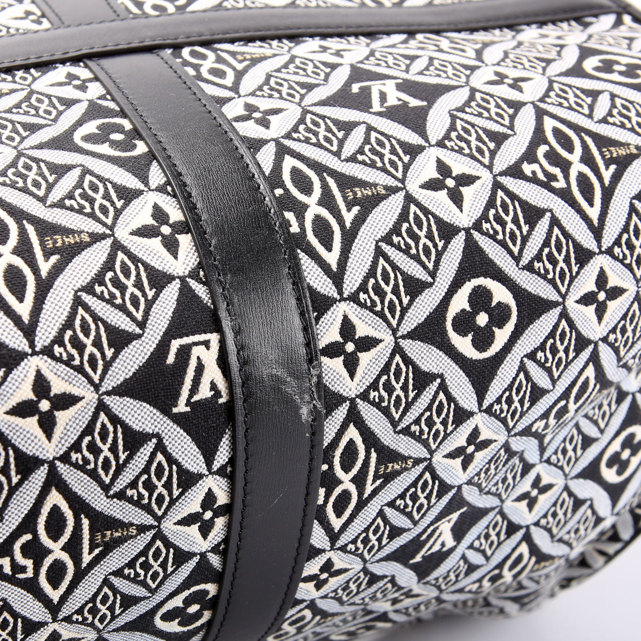 Louis Vuitton Keepall 45 Bandouliere Since 1854 Jacquard Black/White