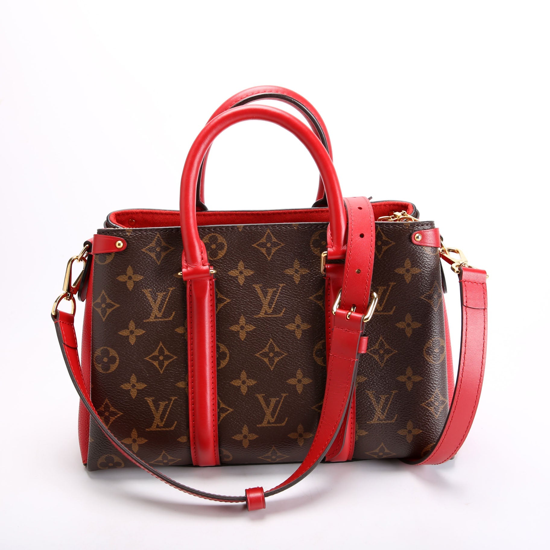 Louis Vuitton Soufflot BB Monogram Red