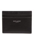 Saint Laurent 375946 Paris Grain Leather Card Holder Black