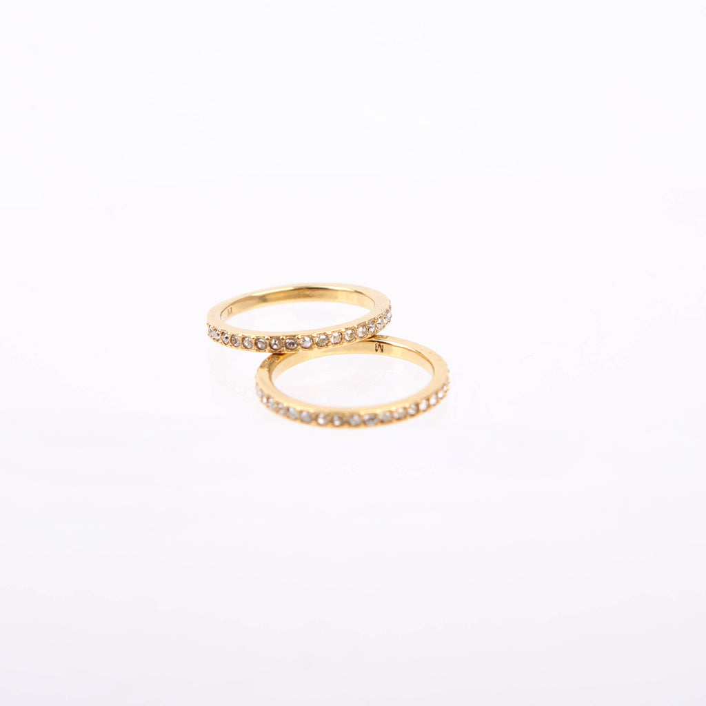 Christian Dior Dior Code Ring Set with Crystals Size Medium