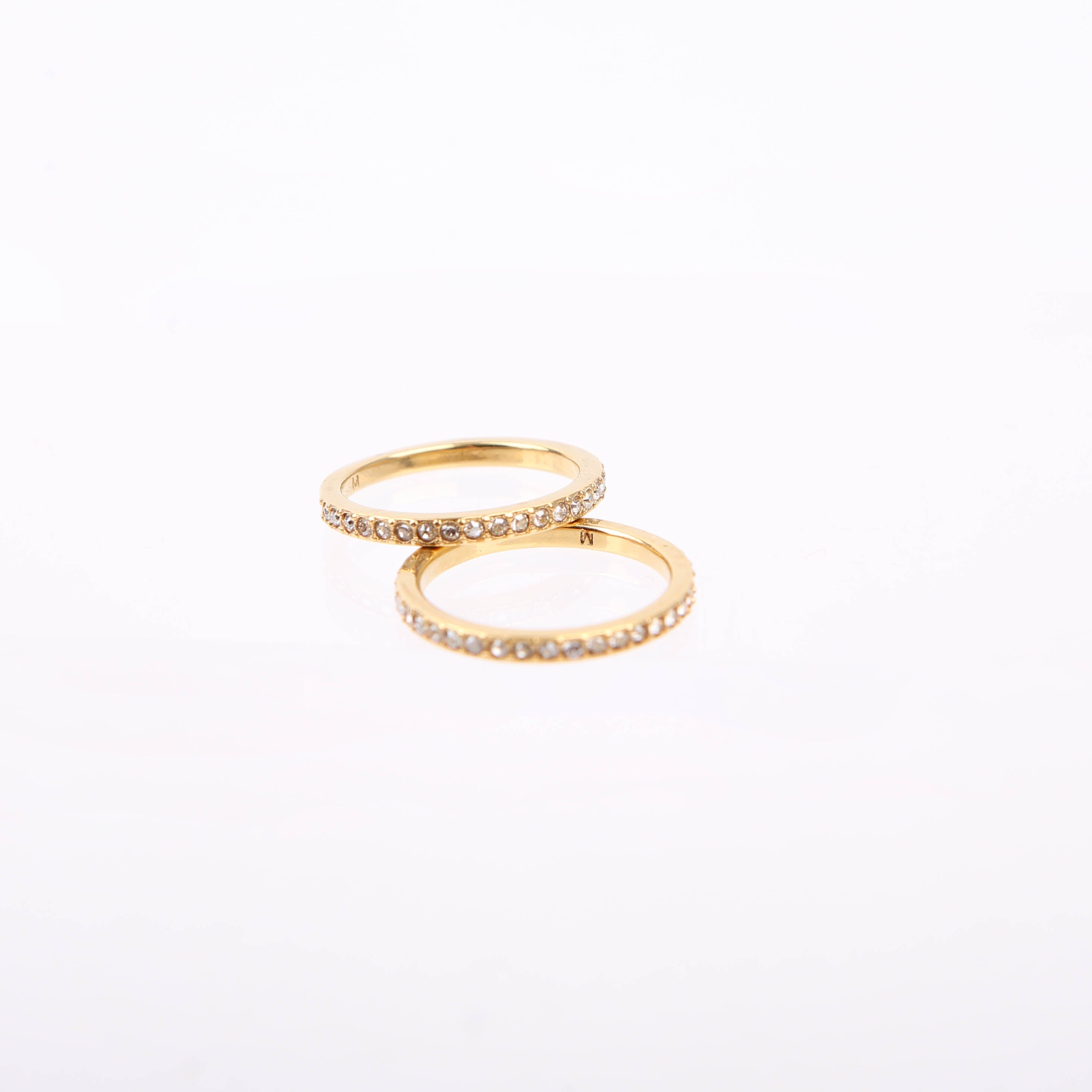 Christian Dior Dior Code Ring Set with Crystals Size Medium