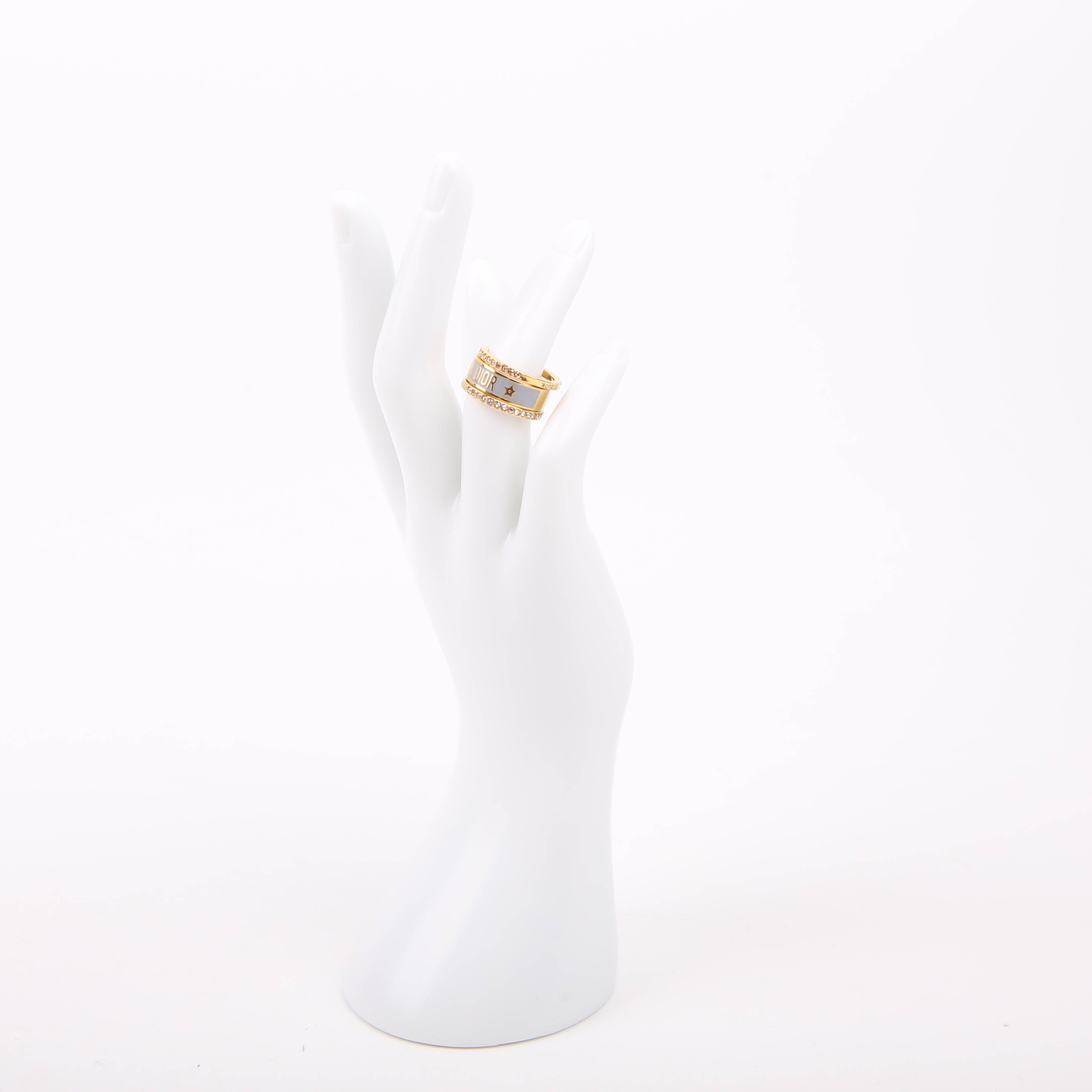 Christian Dior Dior Code Ring Set with Crystals Size Medium