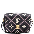 Louis Vuitton Pochette Metis Empreinte Giant Broderies Black/Pink