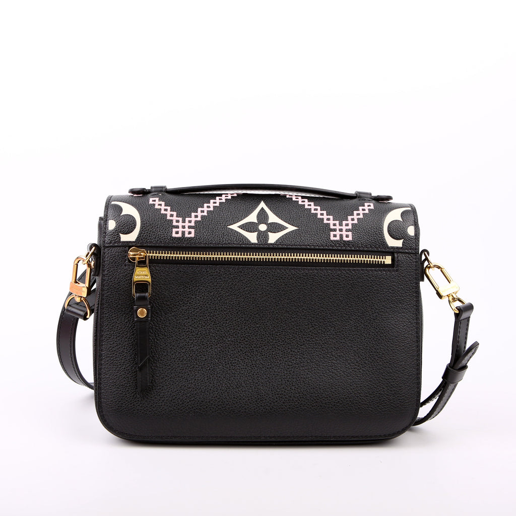 Louis Vuitton Pochette Metis Empreinte Giant Broderies Black/Pink
