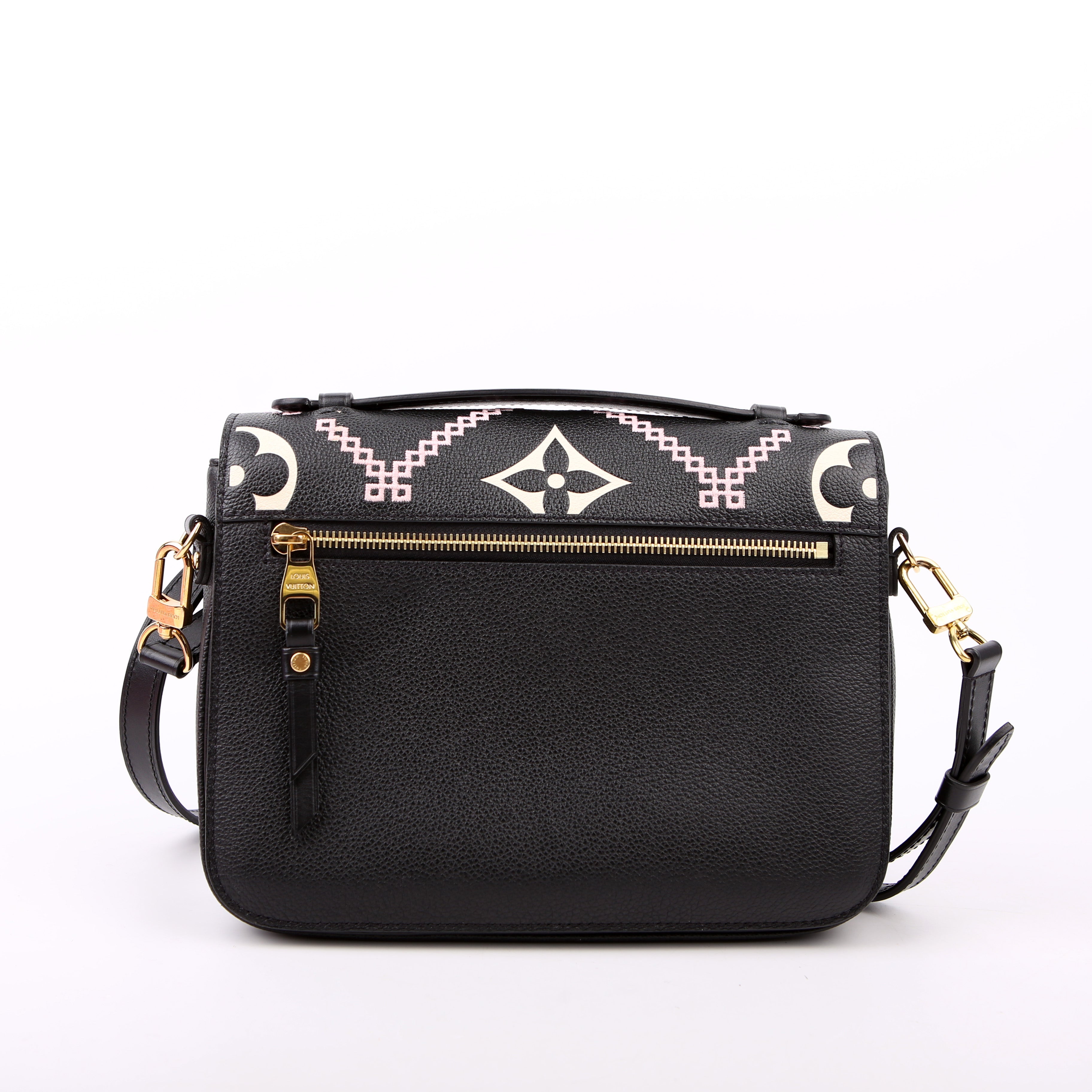 Louis Vuitton Pochette Metis Empreinte Giant Broderies Black/Pink