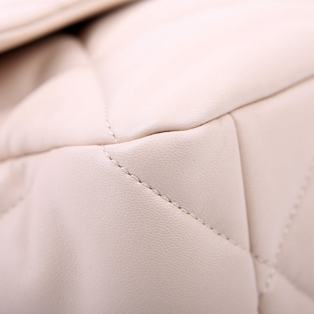 Chanel Quilted Goatskin 19 Large Flap RFID Beige