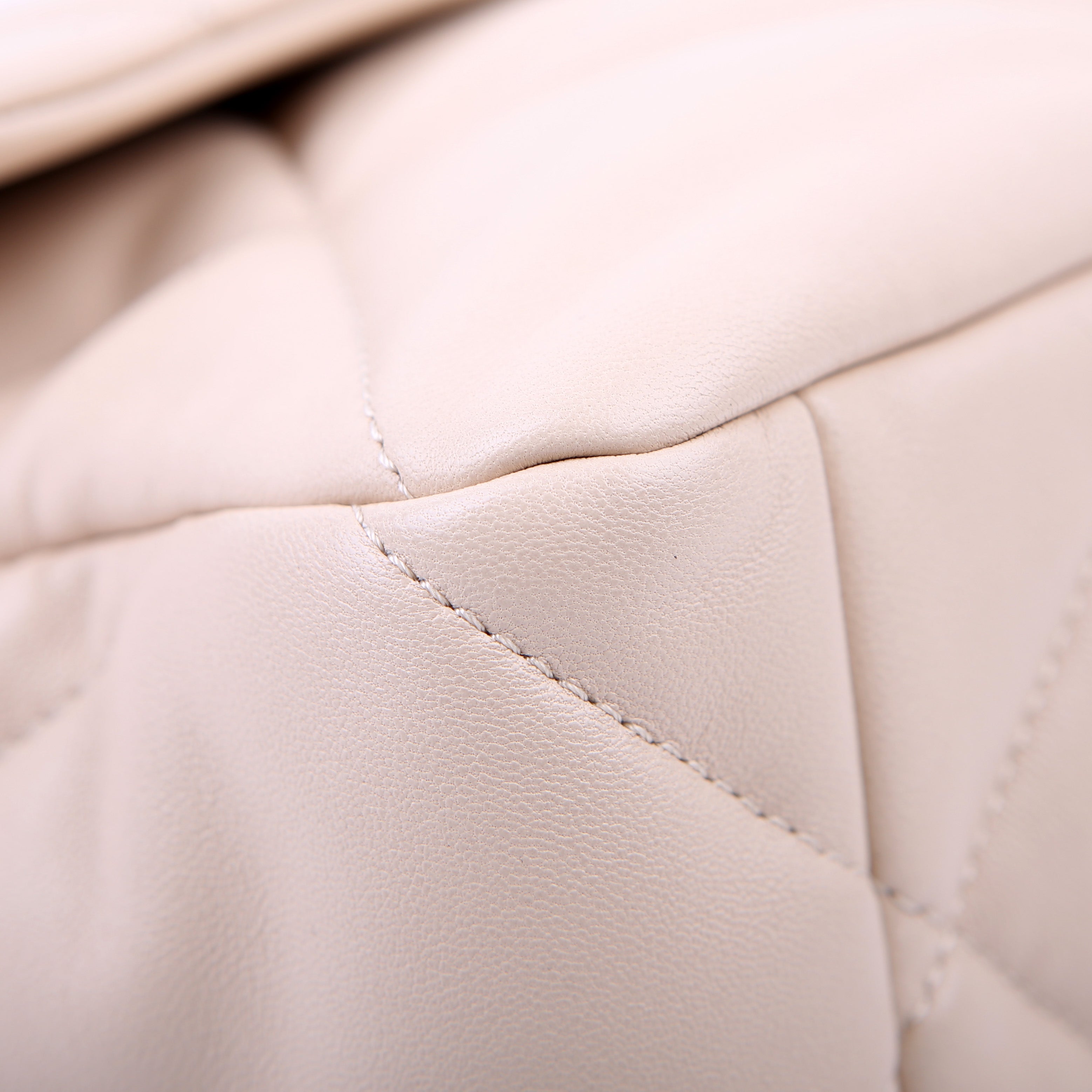 Chanel Quilted Goatskin 19 Large Flap RFID Beige