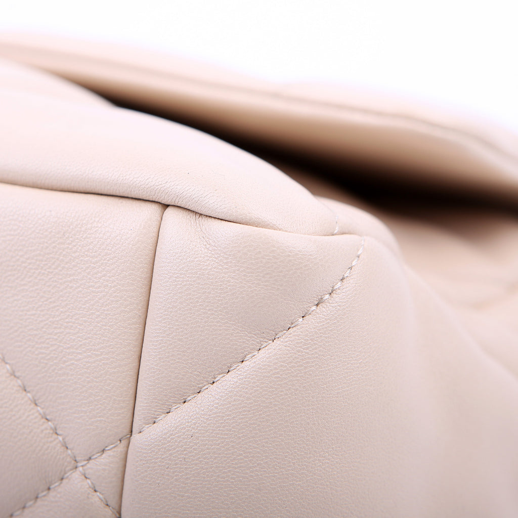 Chanel Quilted Goatskin 19 Large Flap RFID Beige