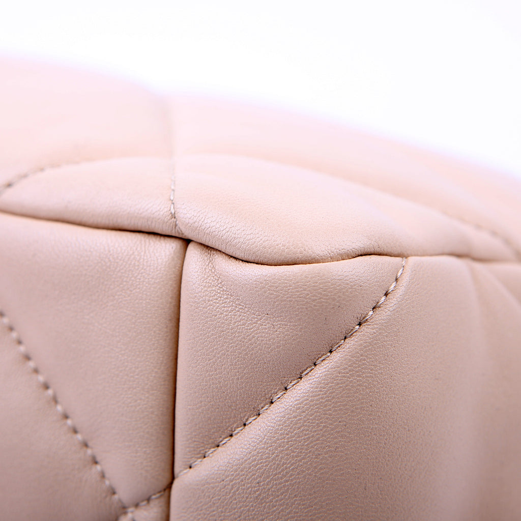 Chanel Quilted Goatskin 19 Large Flap RFID Beige