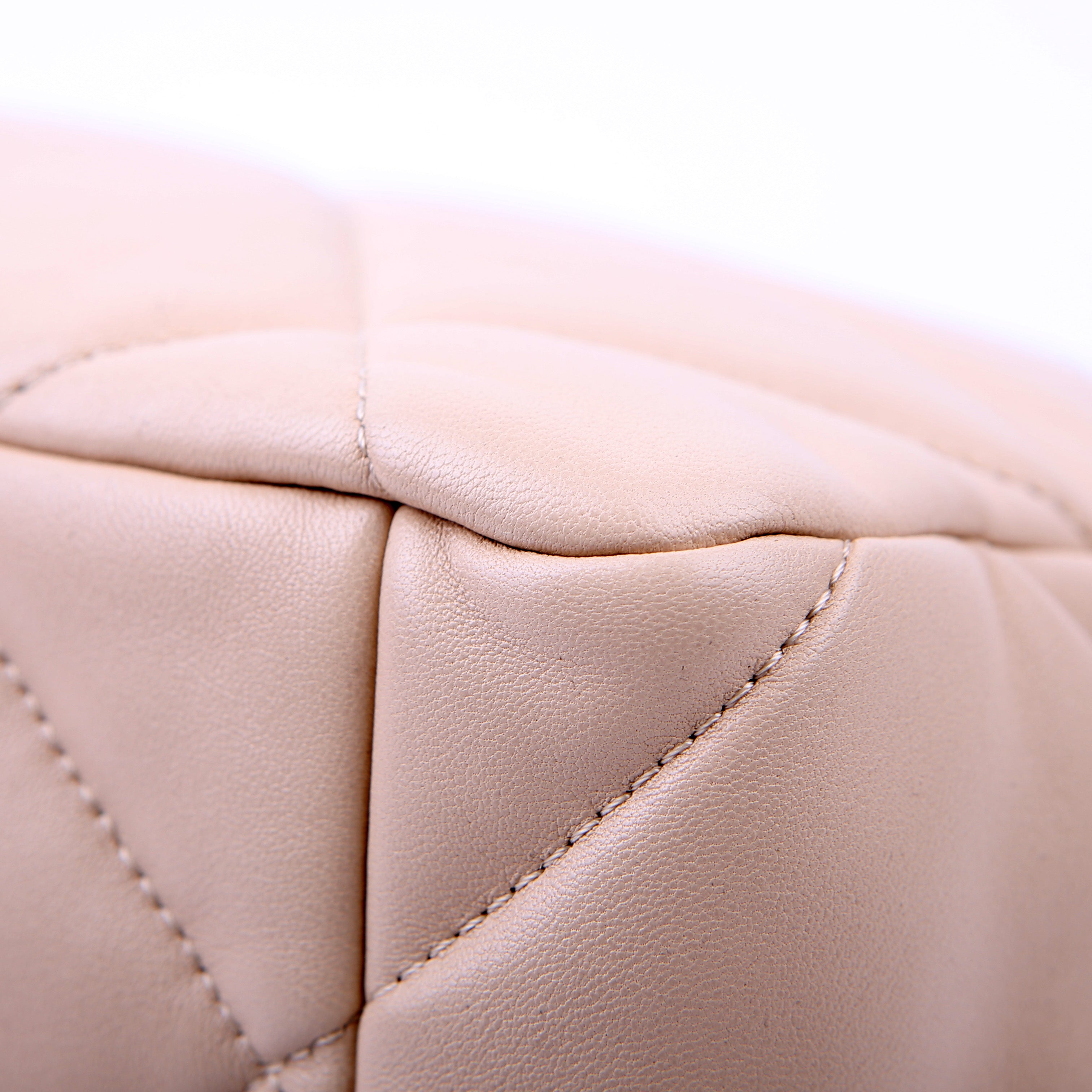 Chanel Quilted Goatskin 19 Large Flap RFID Beige