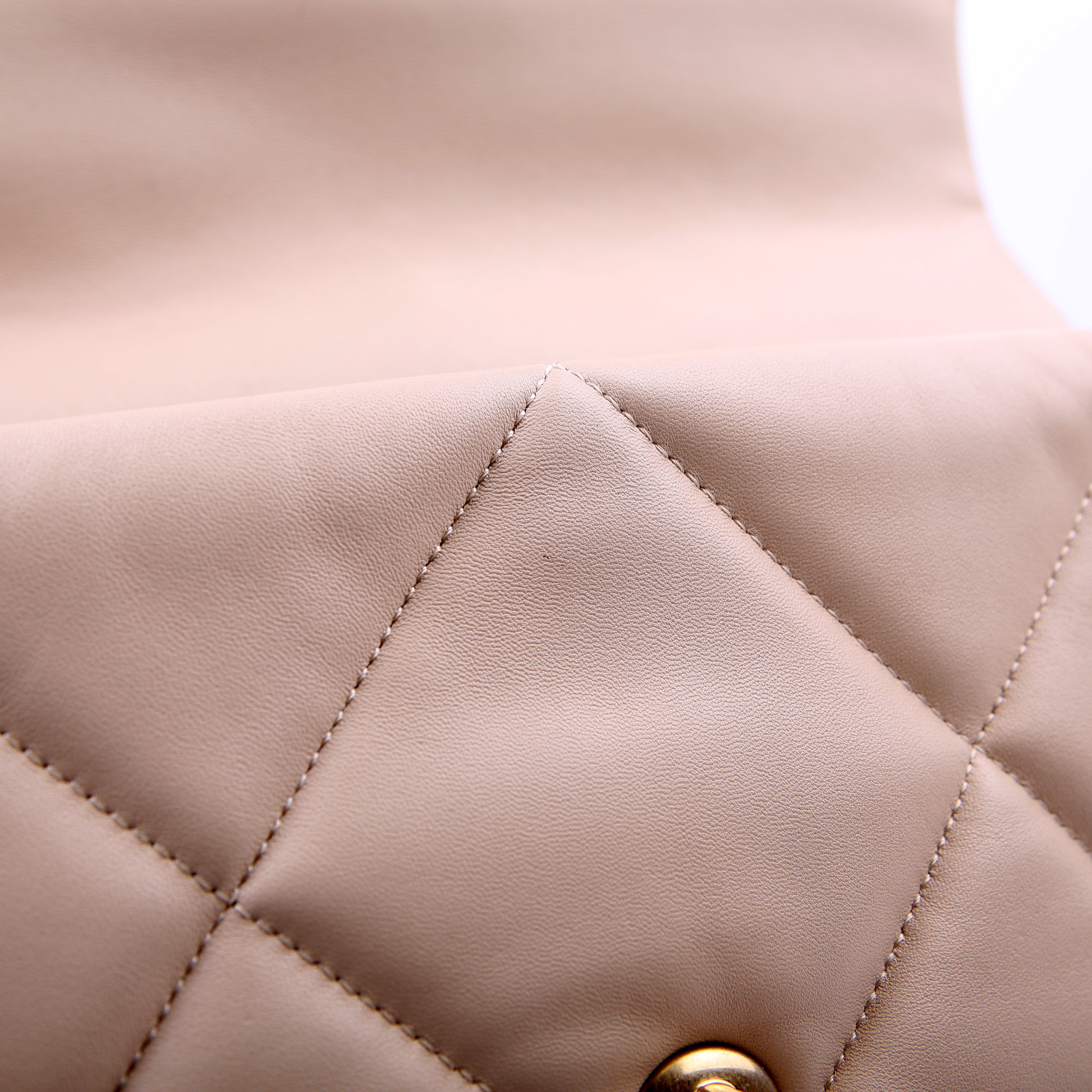 Chanel Quilted Goatskin 19 Large Flap RFID Beige