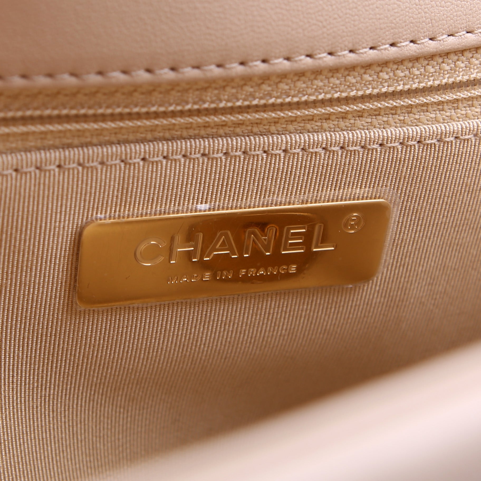 Chanel Quilted Goatskin 19 Large Flap RFID Beige