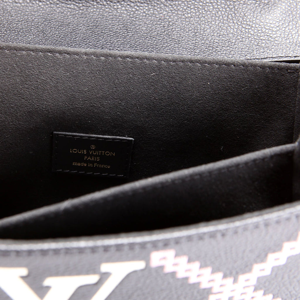 Louis Vuitton Pochette Metis Empreinte Giant Broderies Black/Pink