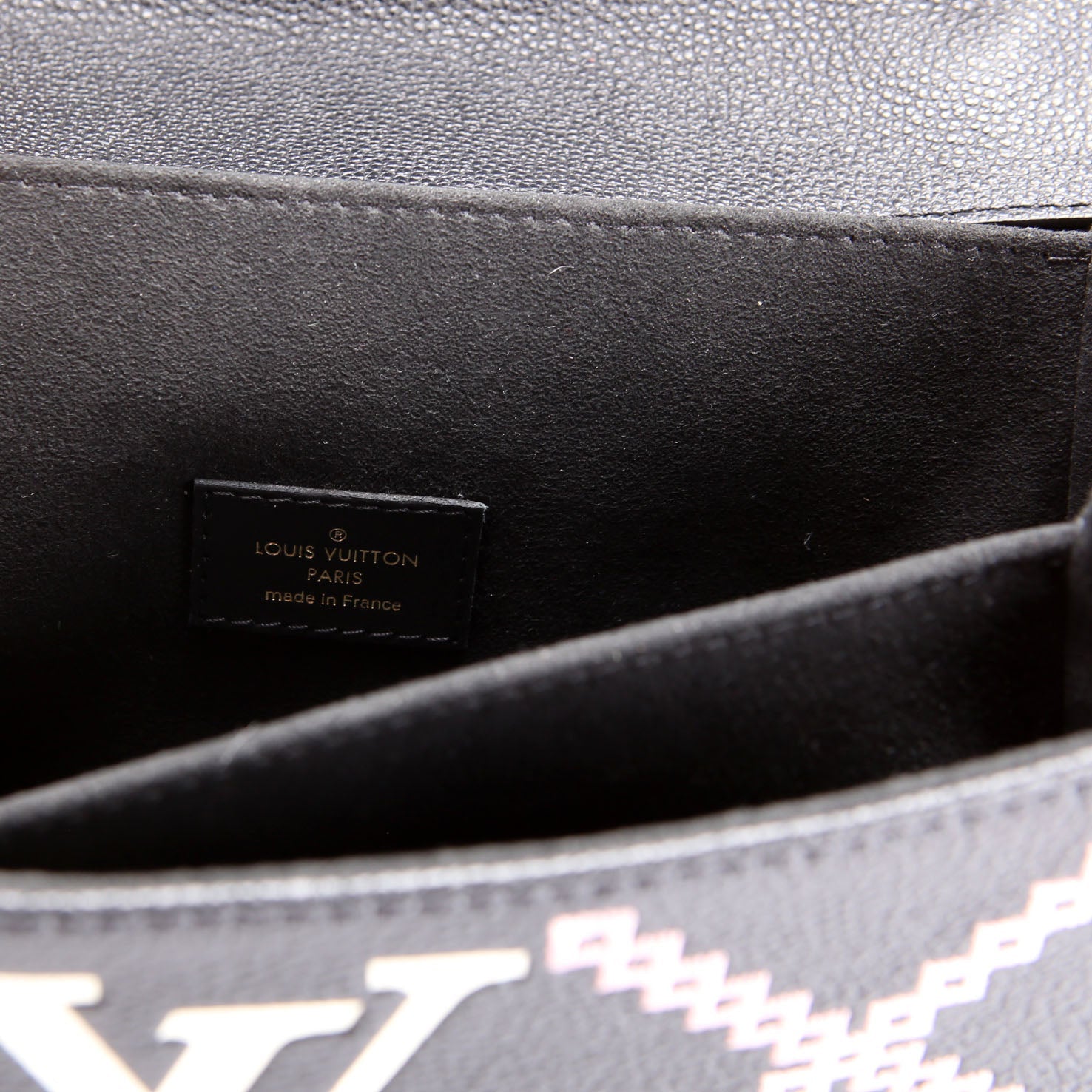 Louis Vuitton Pochette Metis Empreinte Giant Broderies Black/Pink