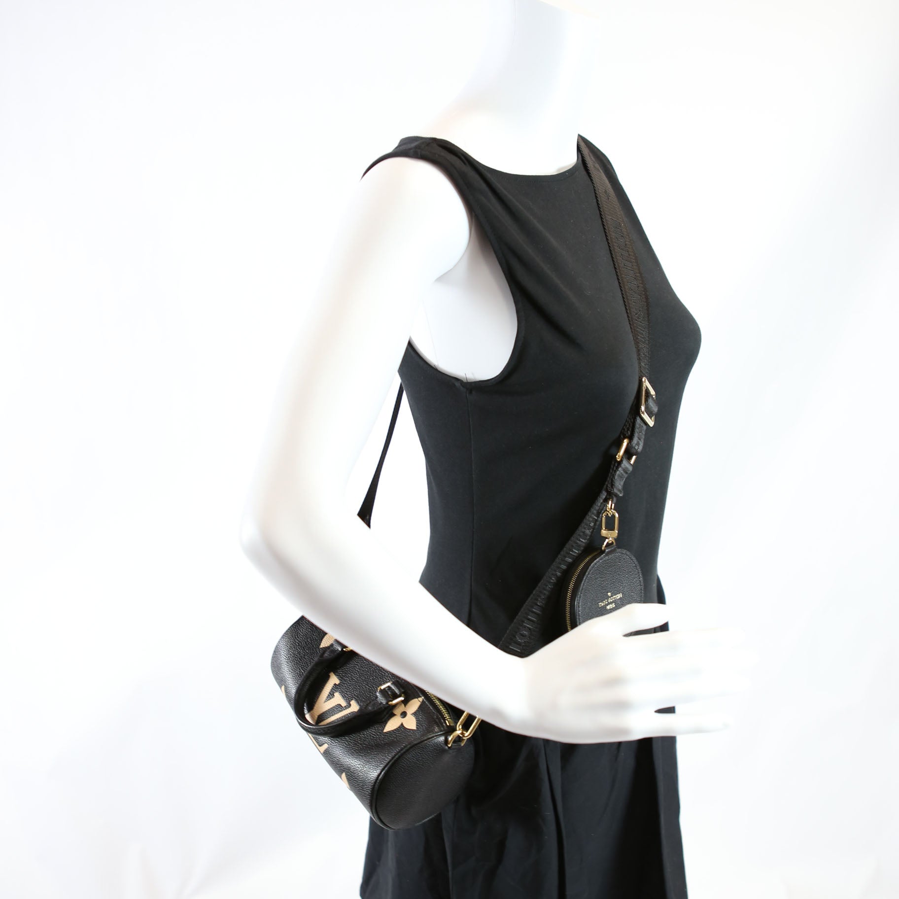 Louis Vuitton Papillon BB Bicolor Empreinte Black/Beige