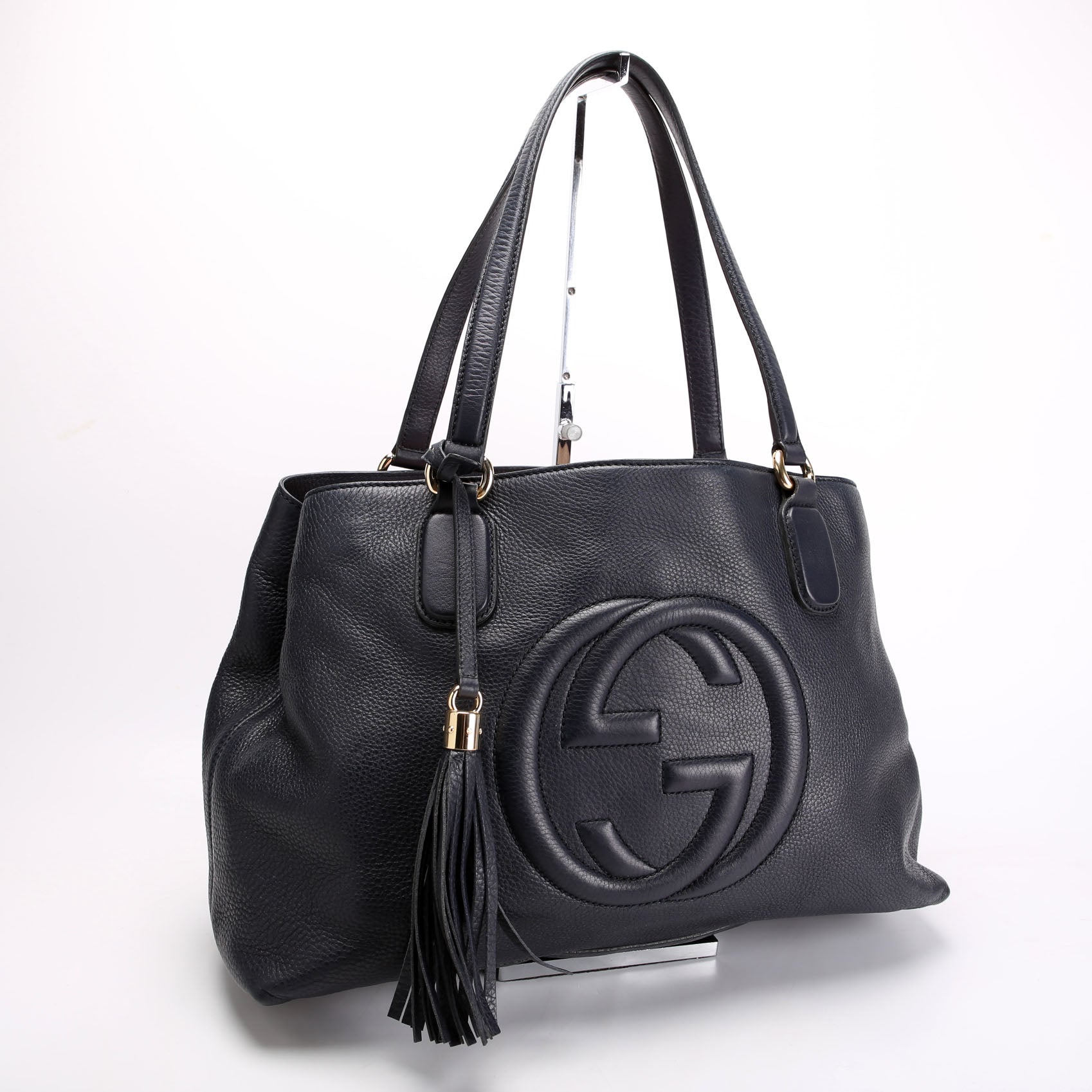 Gucci 308363 Soho Medium Working Tote Navy