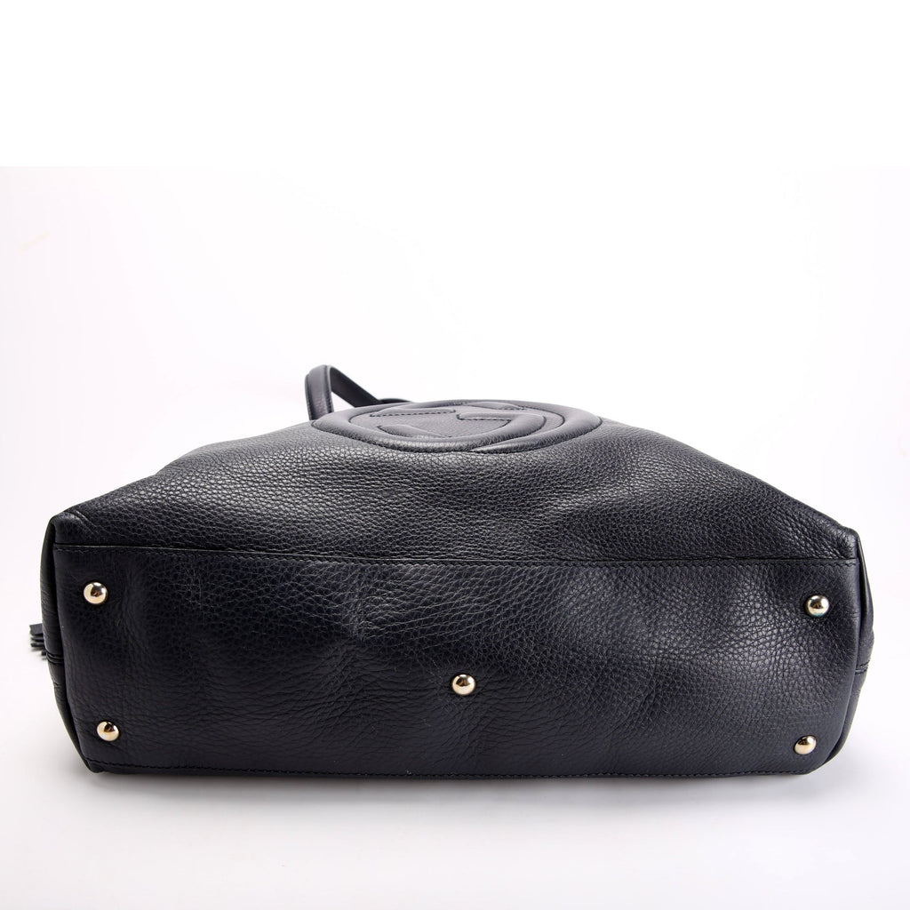 Gucci 308363 Soho Medium Working Tote Navy