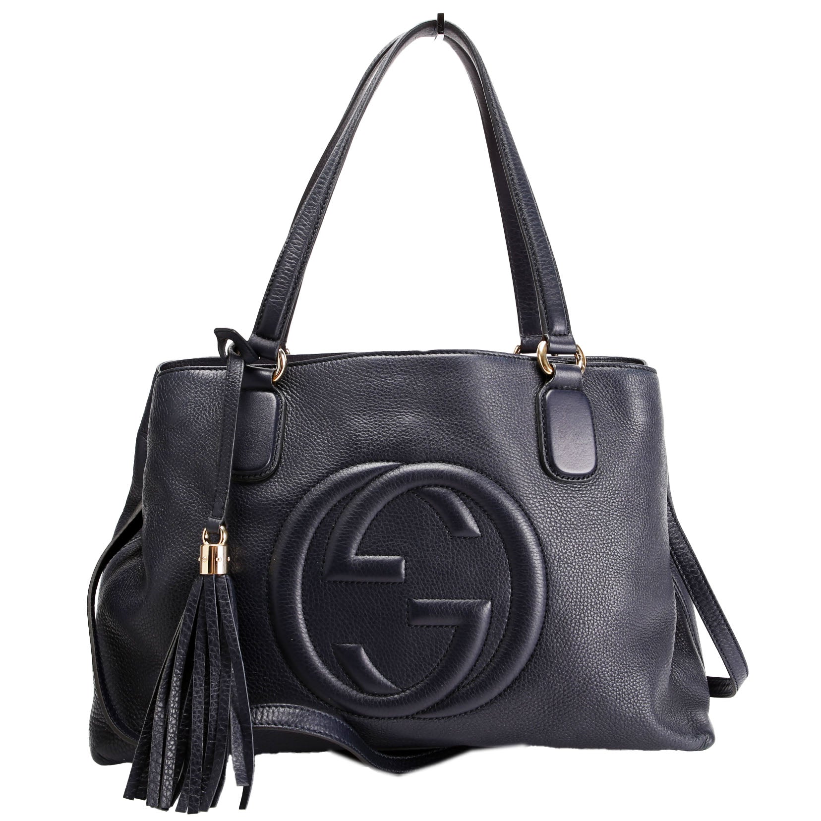 Gucci 308363 Soho Medium Working Tote Navy
