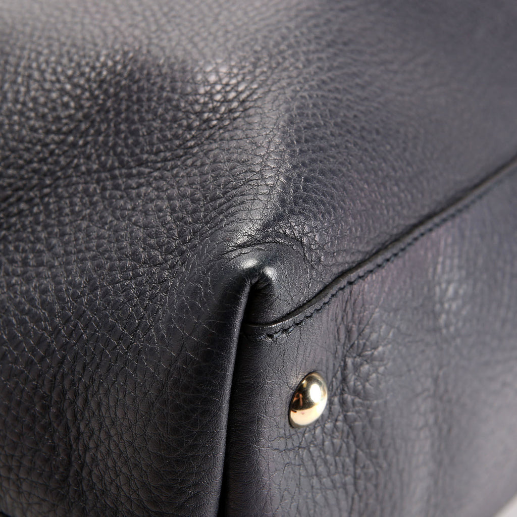 Gucci 308363 Soho Medium Working Tote Navy
