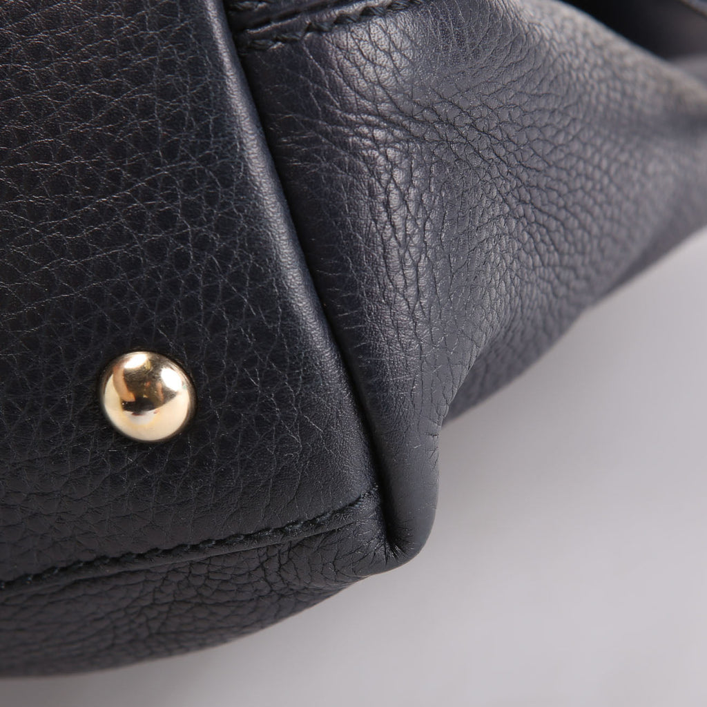 Gucci 308363 Soho Medium Working Tote Navy