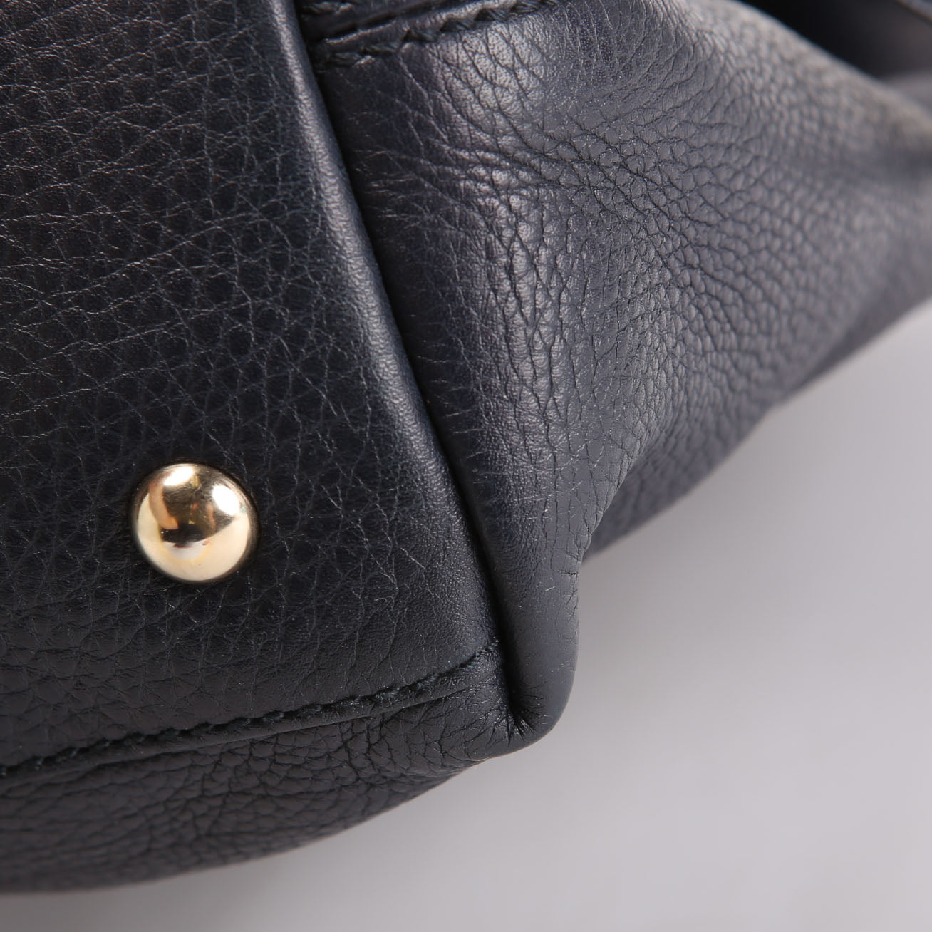 Gucci 308363 Soho Medium Working Tote Navy