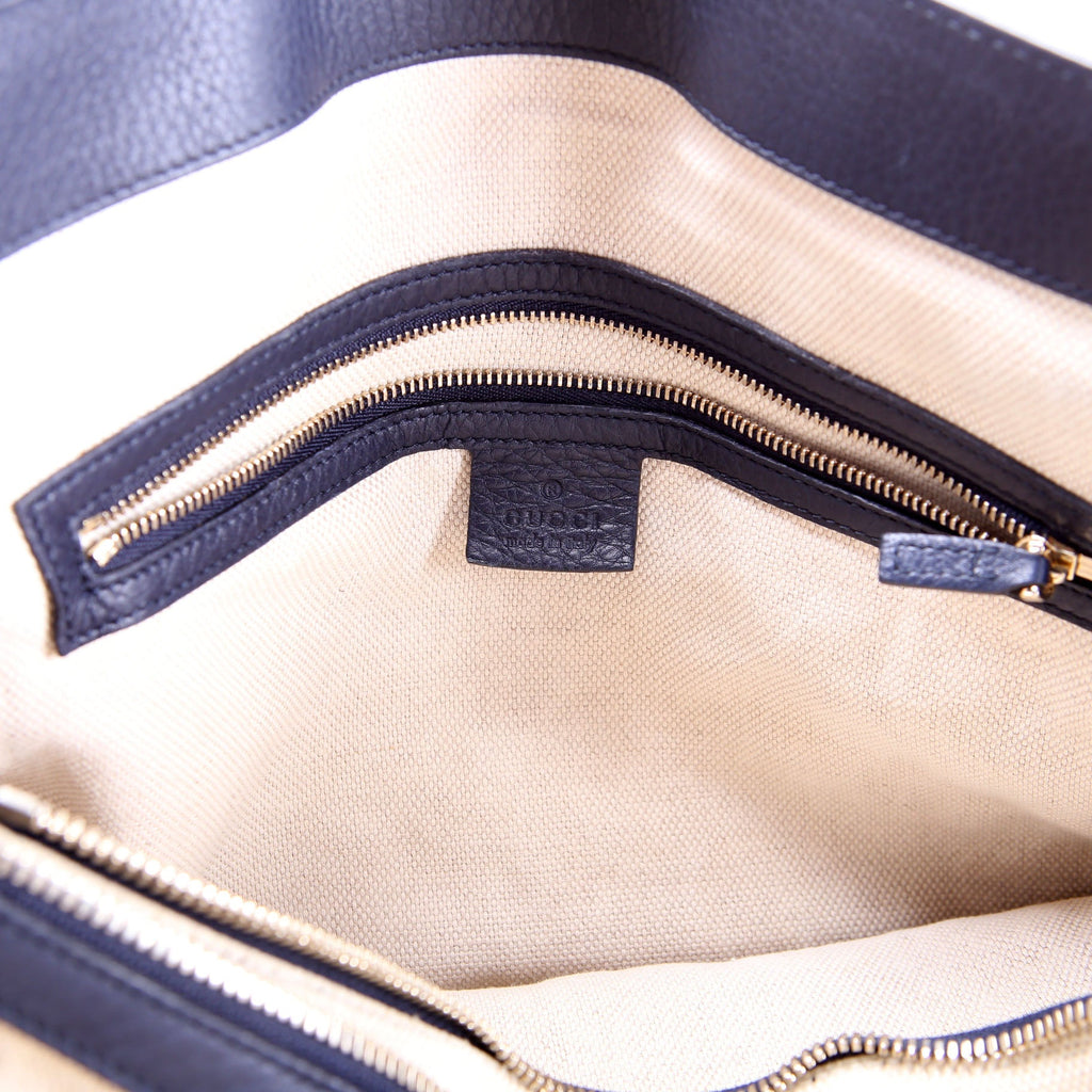 Gucci 308363 Soho Medium Working Tote Navy