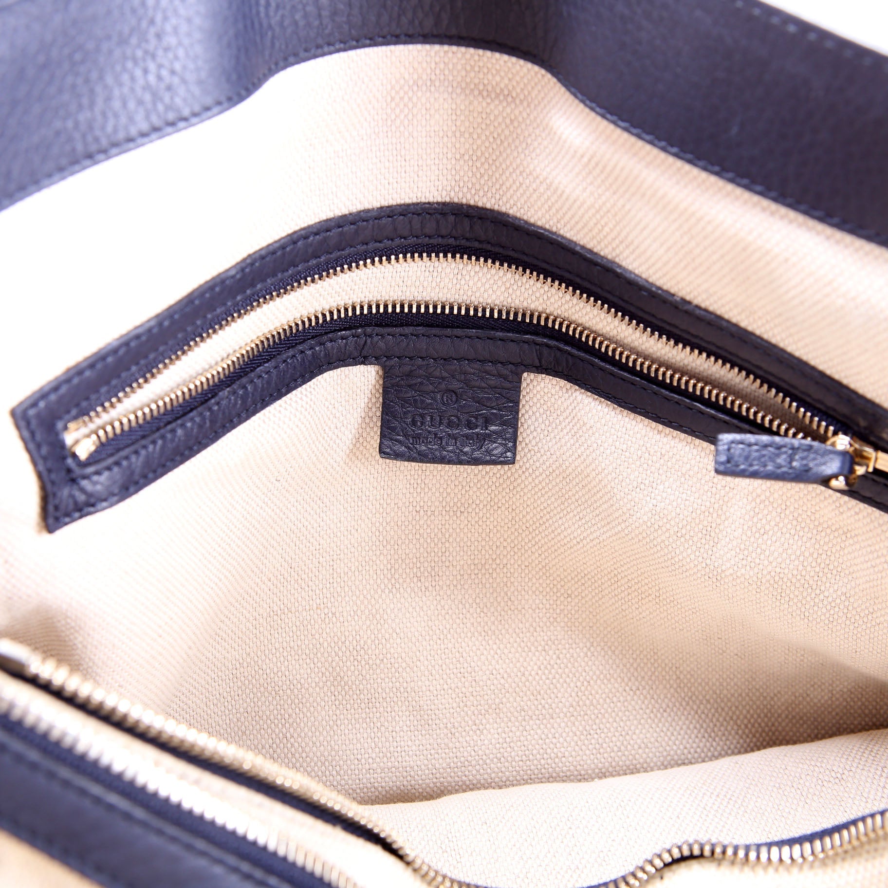 Gucci 308363 Soho Medium Working Tote Navy