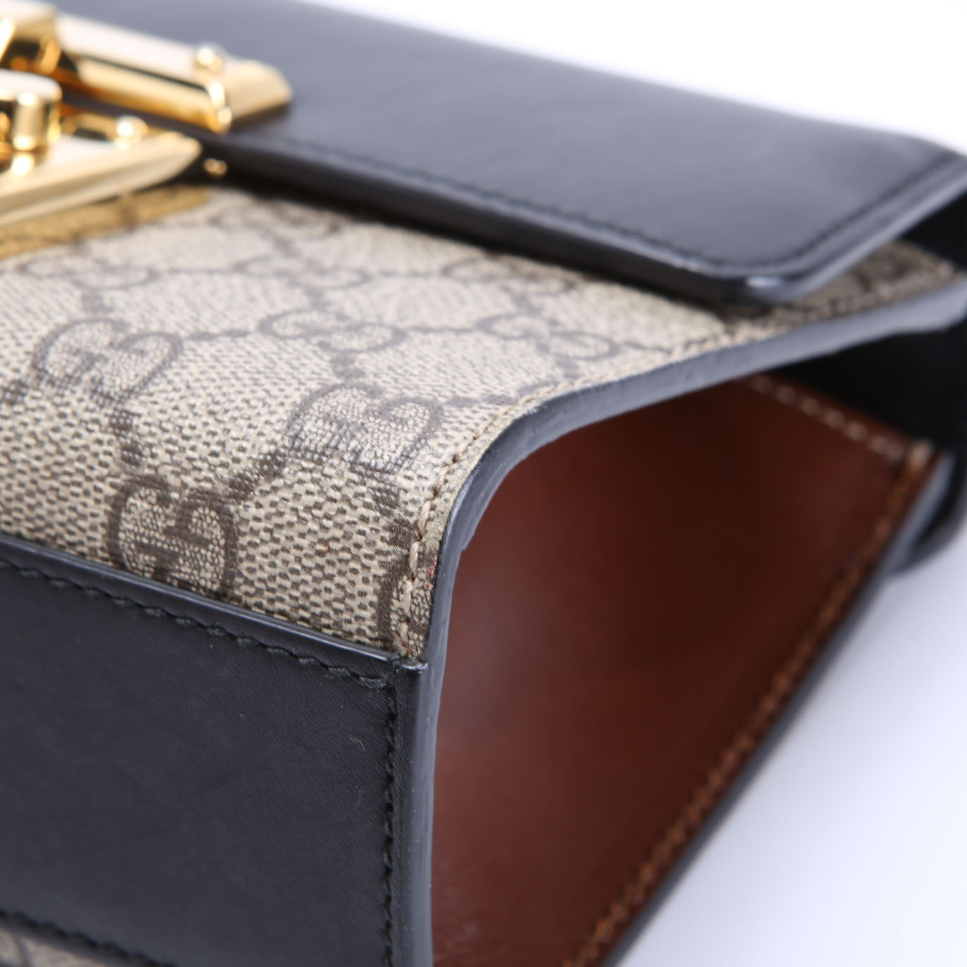 Gucci 409487 Padlock GG Supreme Small Black