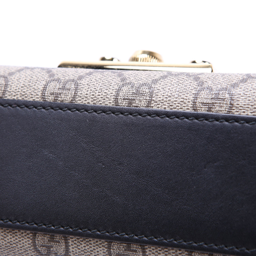 Gucci 409487 Padlock GG Supreme Small Black