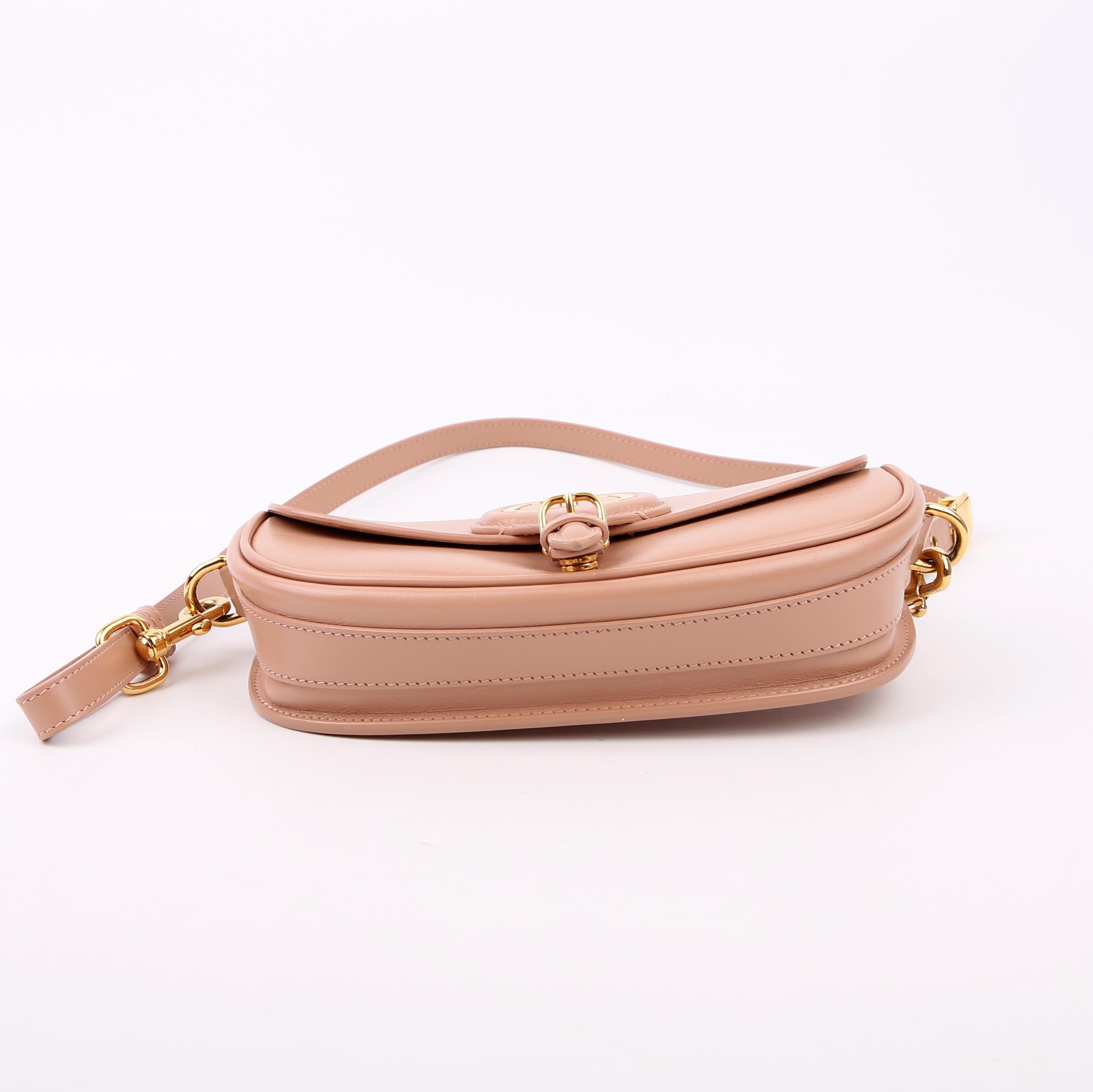 Christian Dior Bobby Bag East-West Calfskin Nude