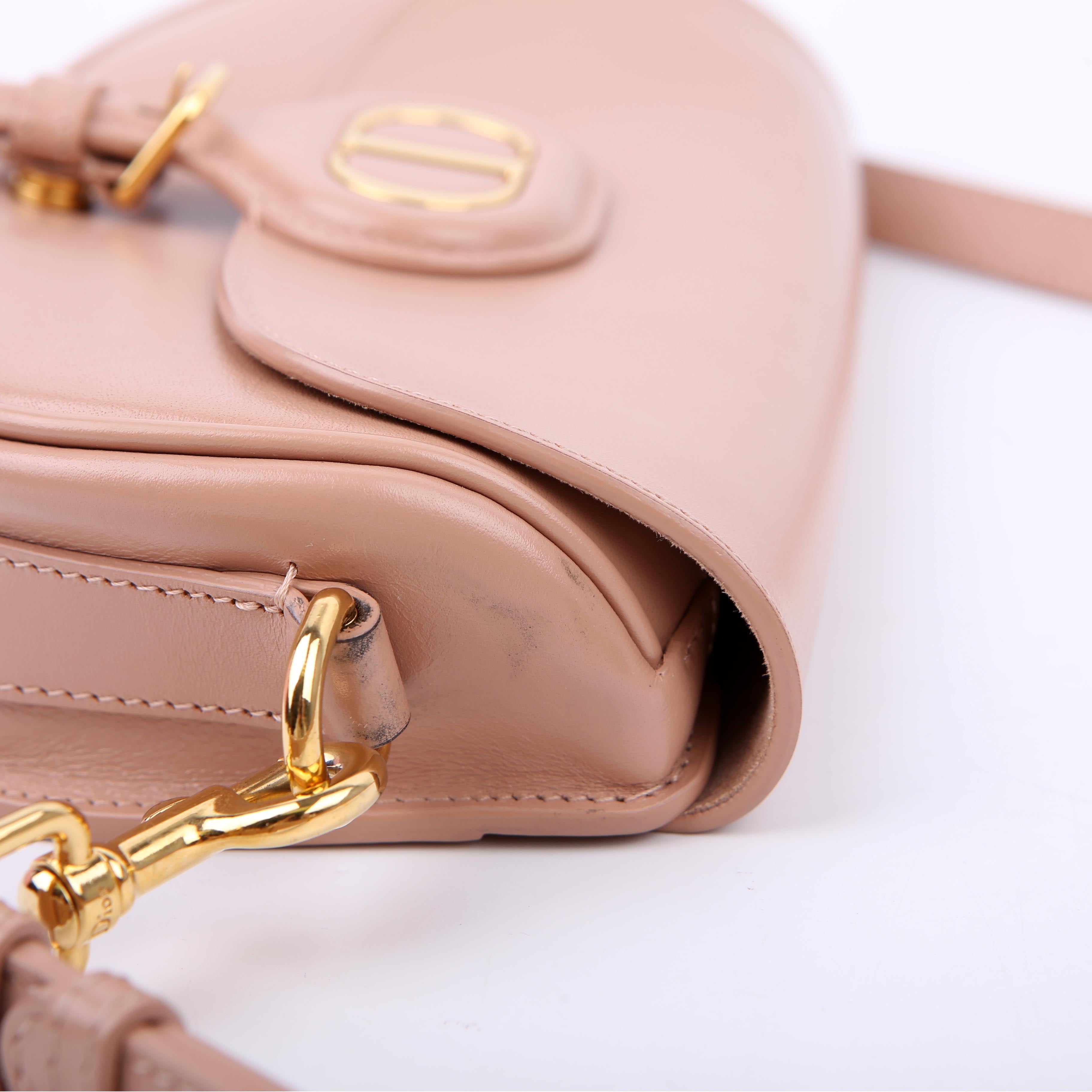 Christian Dior Bobby Bag East-West Calfskin Nude