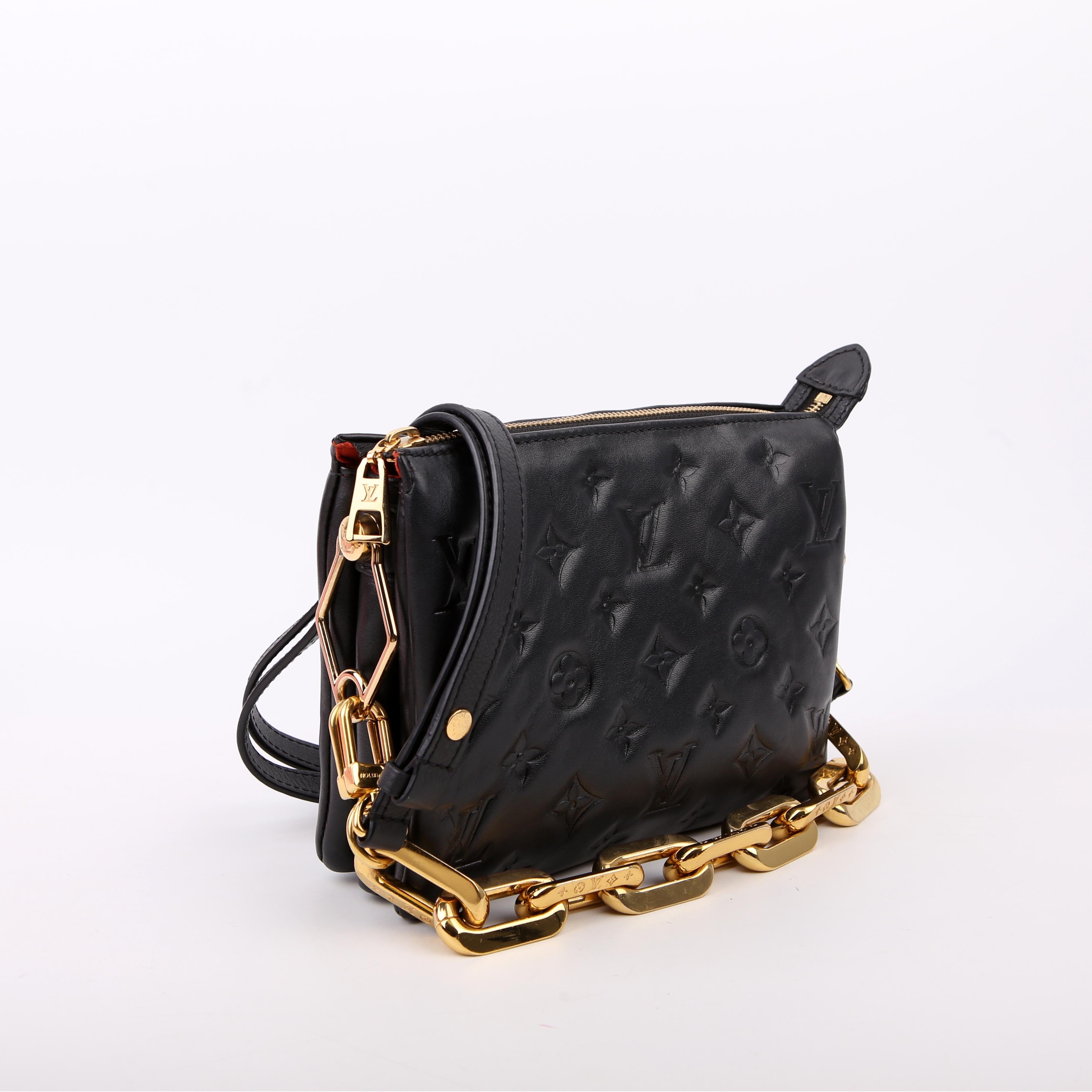 Louis Vuitton Cossin BB Lambskin Black/Gold