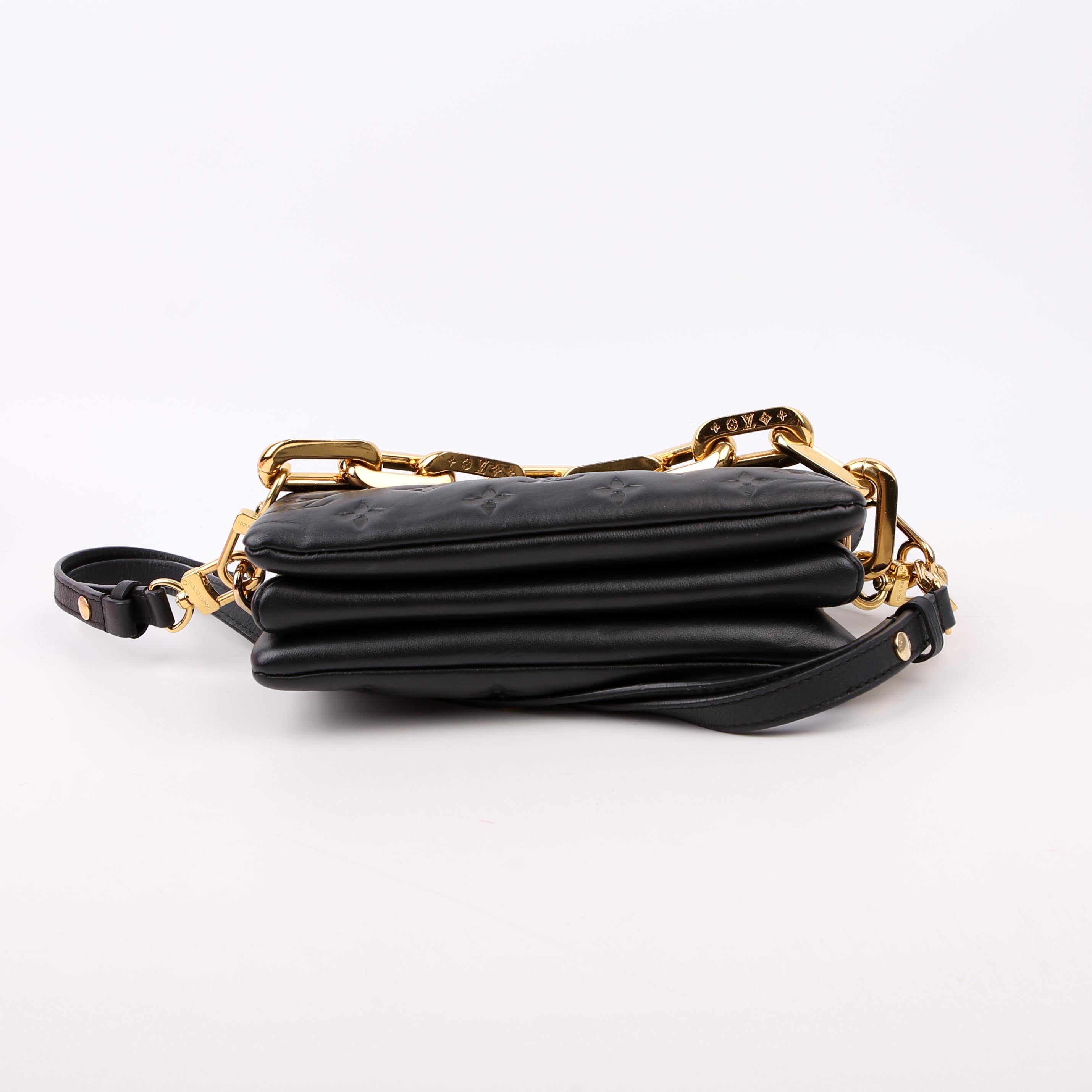 Louis Vuitton Cossin BB Lambskin Black/Gold