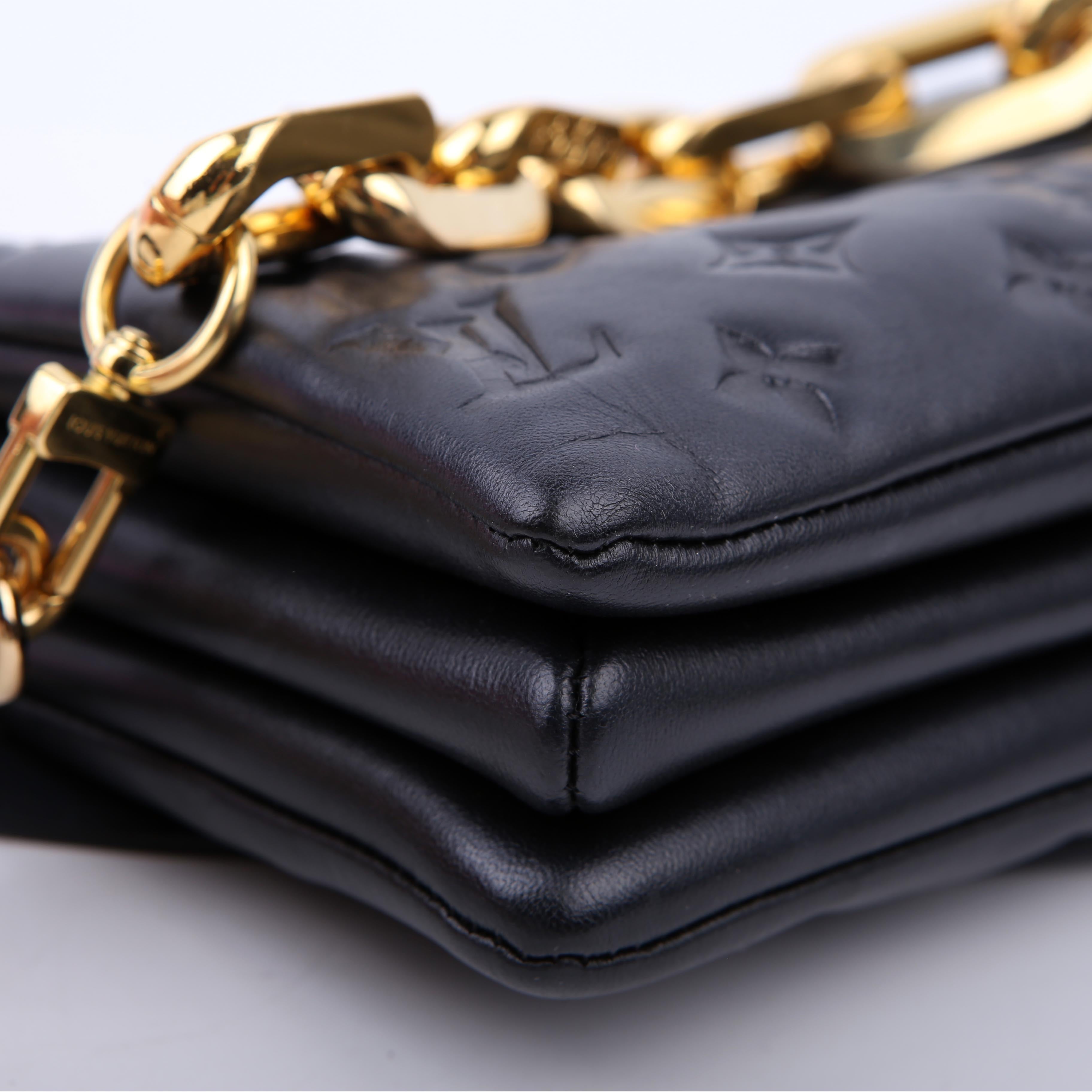 Louis Vuitton Cossin BB Lambskin Black/Gold
