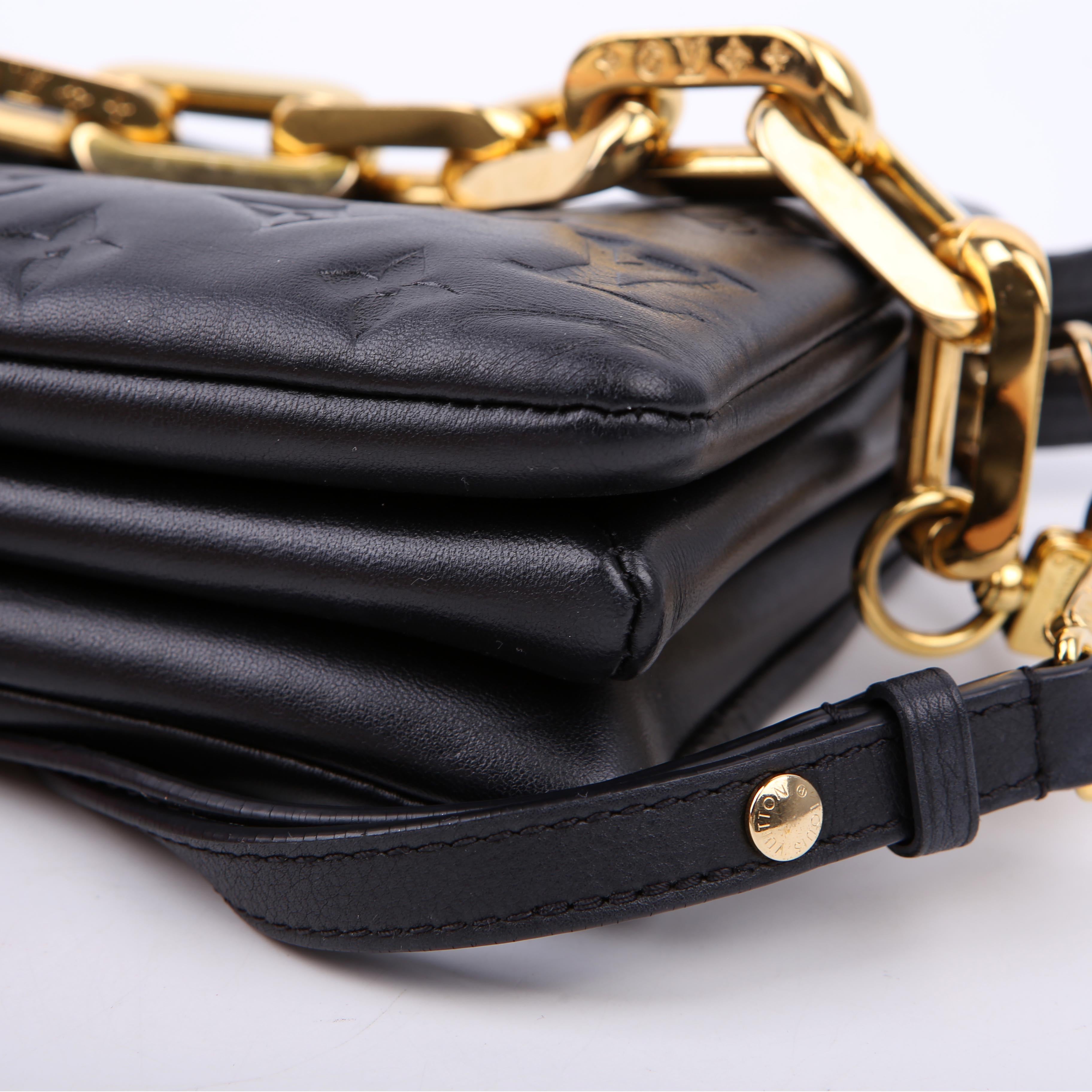 Louis Vuitton Cossin BB Lambskin Black/Gold