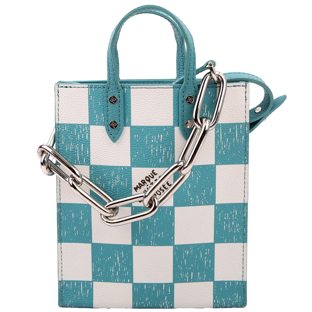 Louis Vuitton Sac Plat XS Abloh Checkers Teal