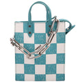 Louis Vuitton Sac Plat XS Abloh Checkers Teal