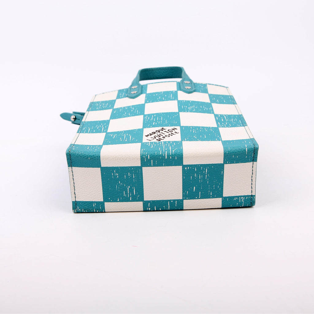 Louis Vuitton Sac Plat XS Abloh Checkers Teal