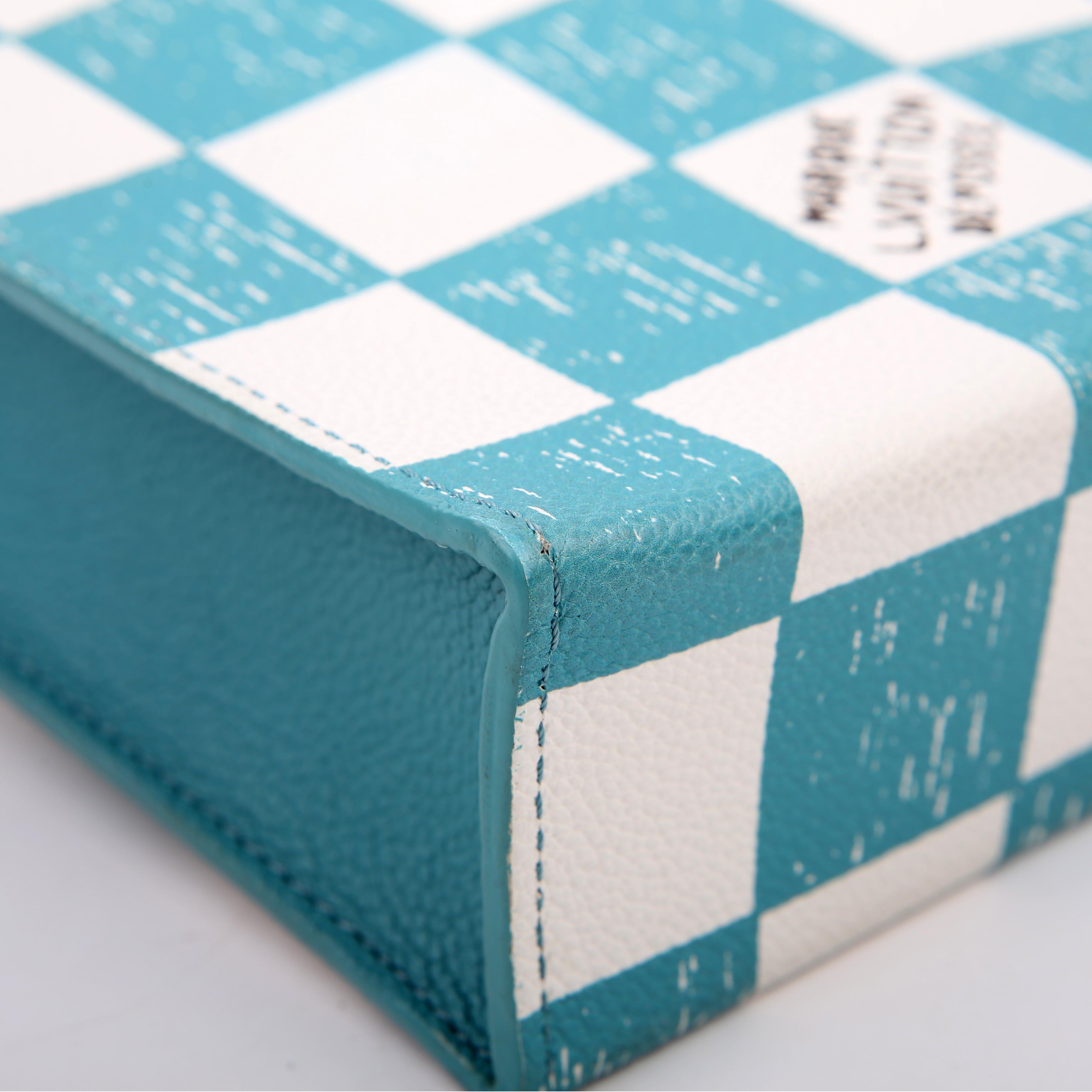 Louis Vuitton Sac Plat XS Abloh Checkers Teal