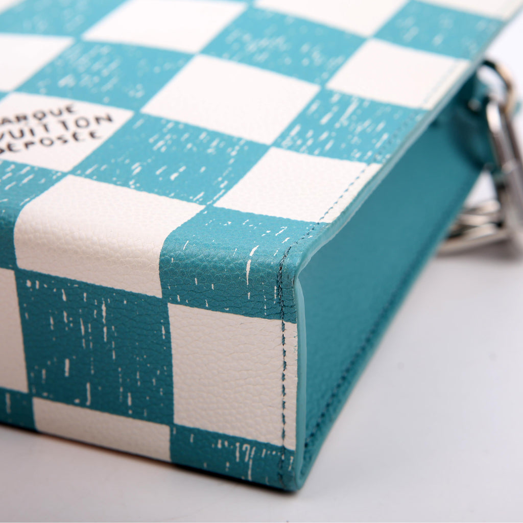 Louis Vuitton Sac Plat XS Abloh Checkers Teal