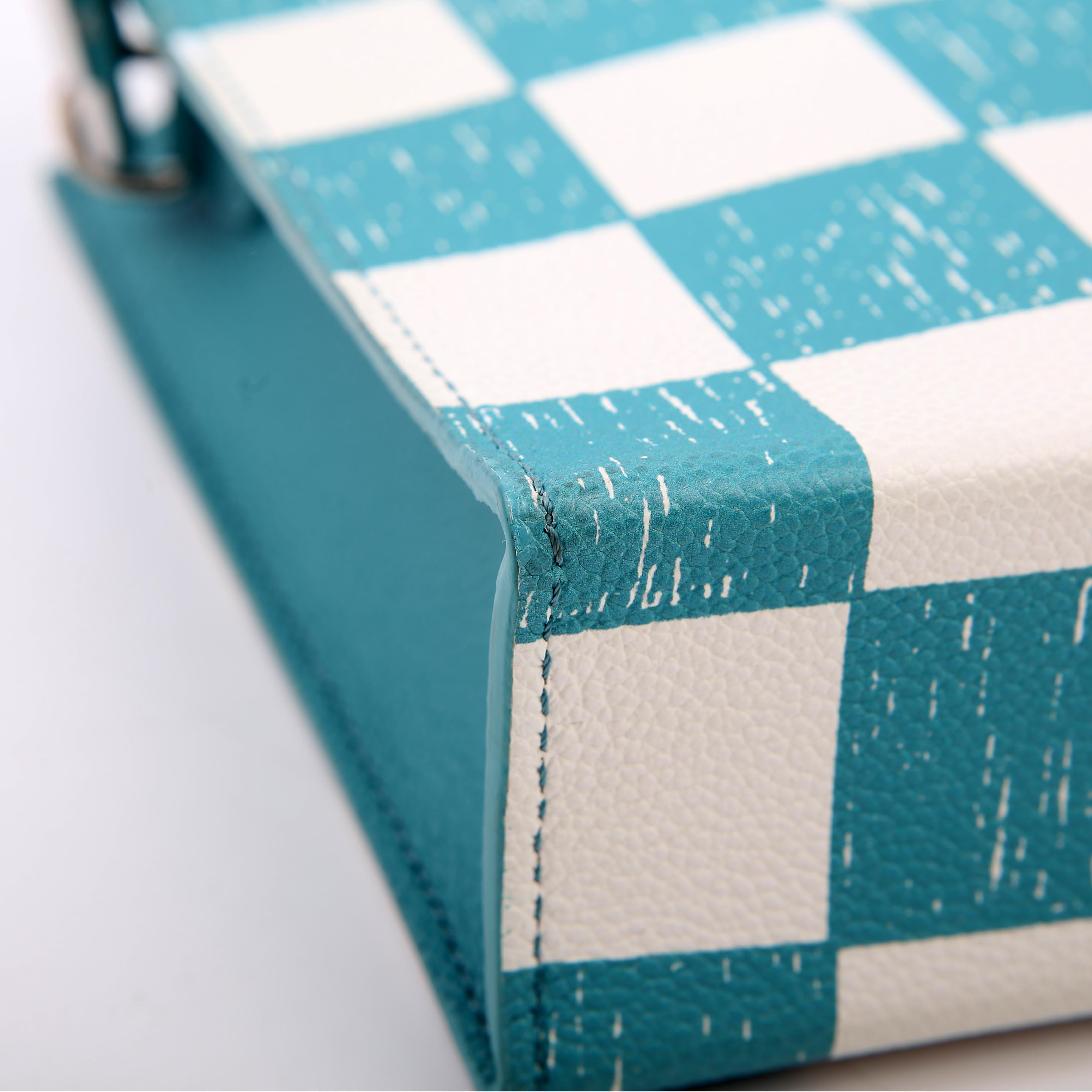 Louis Vuitton Sac Plat XS Abloh Checkers Teal