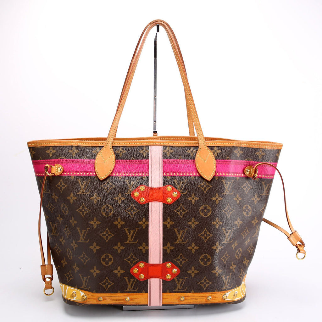 Louis Vuitton Neverfull With Wallet MM Summer Trunks Monogram