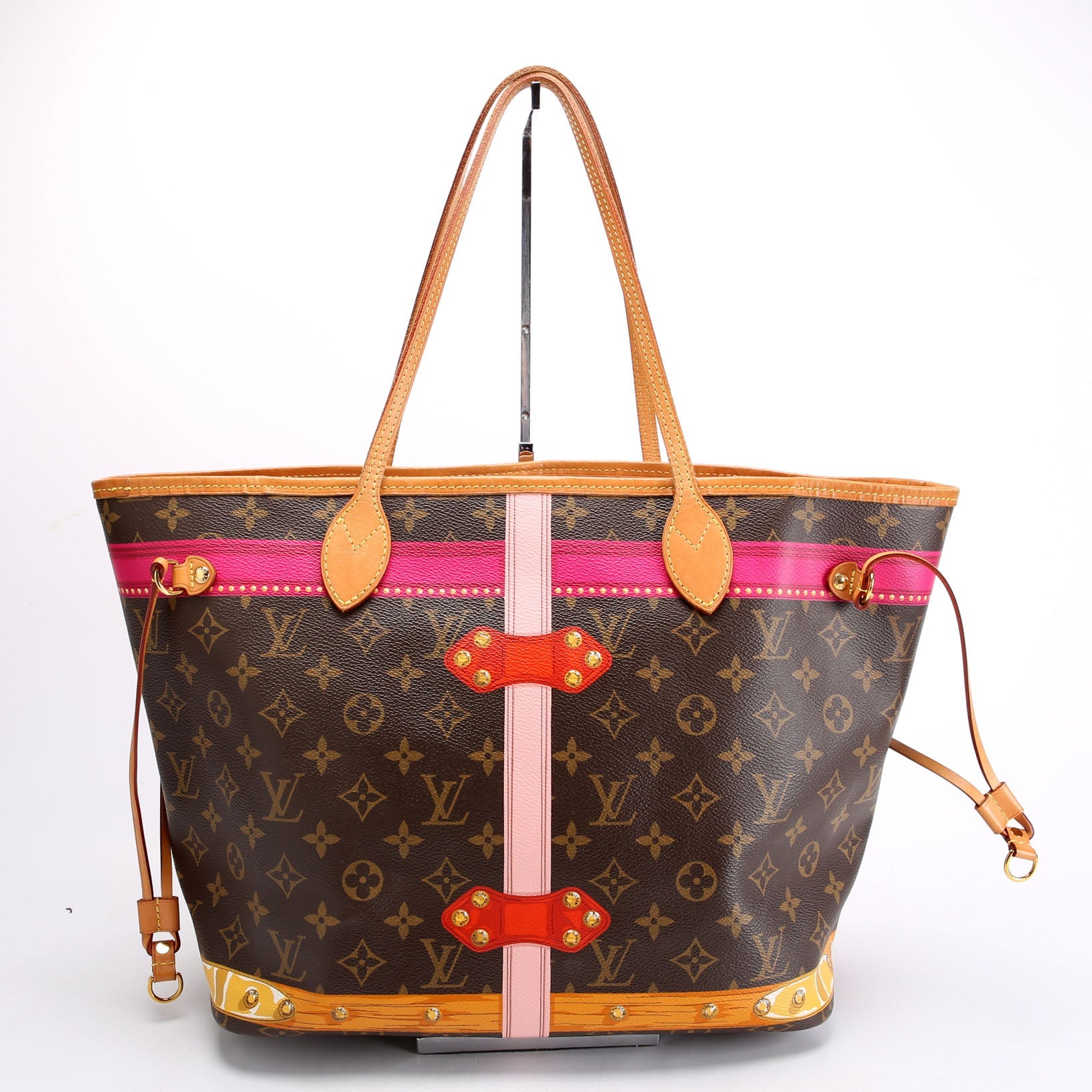 Louis Vuitton Neverfull With Wallet MM Summer Trunks Monogram
