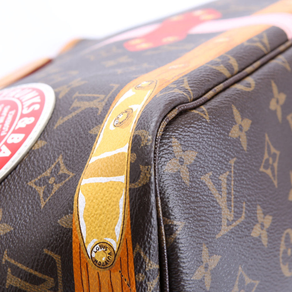 Louis Vuitton Neverfull With Wallet MM Summer Trunks Monogram