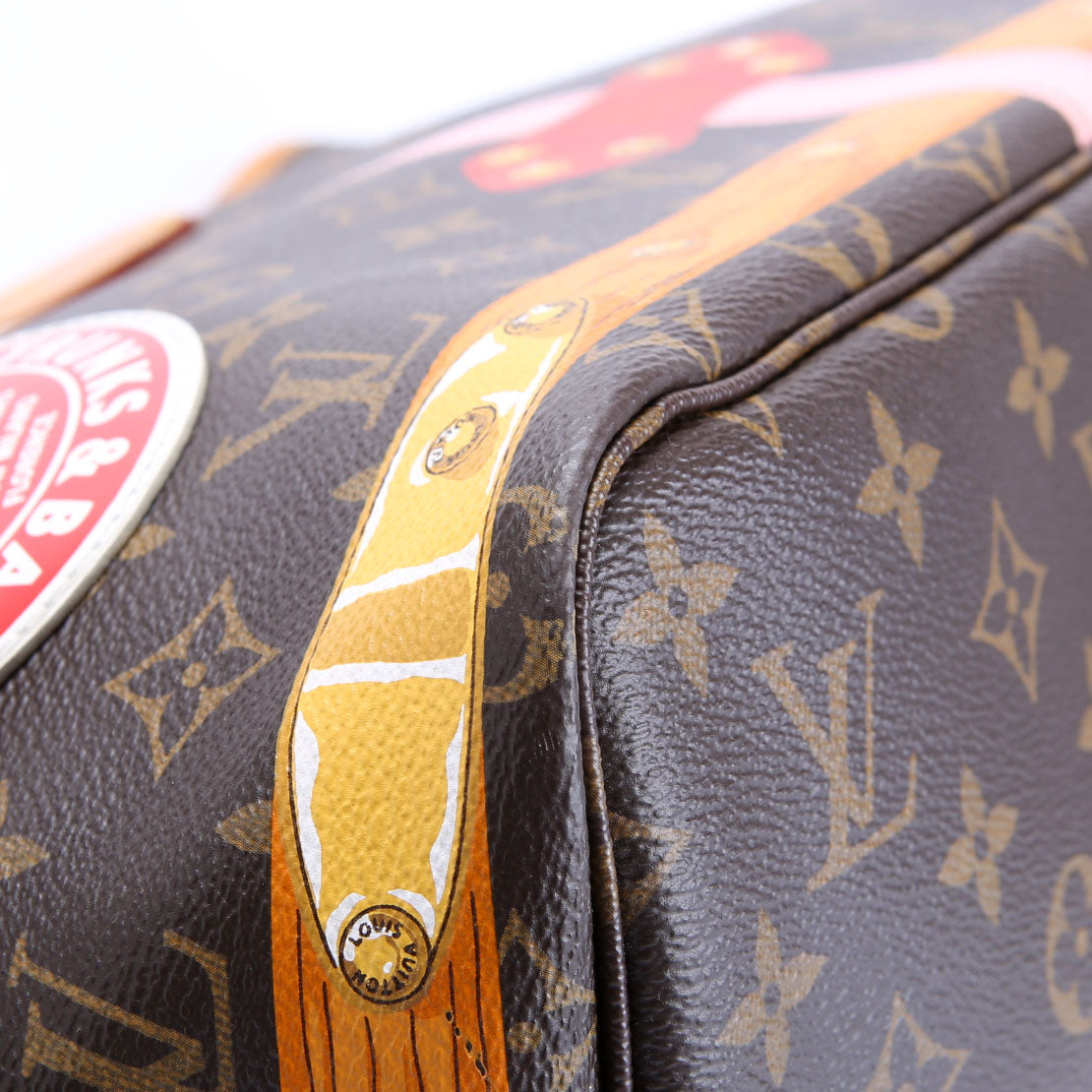 Louis Vuitton Neverfull With Wallet MM Summer Trunks Monogram