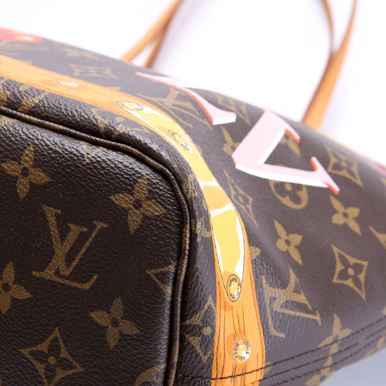 Louis Vuitton Neverfull With Wallet MM Summer Trunks Monogram
