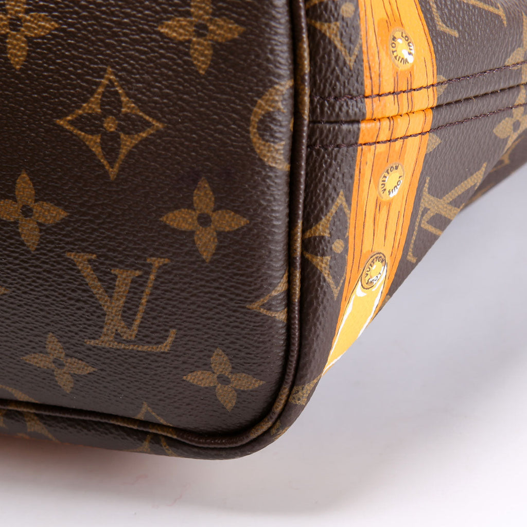 Louis Vuitton Neverfull With Wallet MM Summer Trunks Monogram